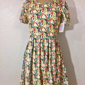 New LuLaRoe Amelia Dress in XS - Summer Fruits